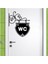 Wc Resmi Sticker Yapıştırma 30 cm Dekoratif Sticker 1