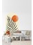 Tropikal Yaprak ve Güneş Boho Kemer Arch Salon ve Oturma Odası Modern Duvar Sticker 4