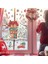 Kış Temalı Yılbaşı Ev ve Kardan Adam Cam Kapı Sticker Seti, Renkli, 5+ Parça 1