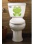 Sevimli Kurbağa Figürlü Banyo Klozet Kapağı Sticker 23 x 28 5 cm 1