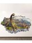 3D Dinozor Duvar Sticker, Yeşil, Eğlenceli ve Dekoratif Ev Süsü, 1 Parça 1