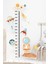 Renkli Uzay Temalı Çocuk Boy Ölçer Duvar Sticker Seti, Eğlenceli ve Şık Tasarım 1