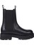 Kadın / Kız Marka Bayrak Logolu Chelsea Modeli Bağcıksız Siyah Bot & Bootie EN0EN02629-BDS 2