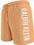 Erkek Marka Logolu Çabuk Kuruyan Polysterli Plaj ve Deniz Kullanıma Uygun Turuncu Deniz Şortu KM0KM01004-SAN 3