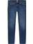 Erkek Marka Logolu Scanton Slim Fit Şık Görünüşlü Klasik 5 Cepli Günlük Kullanıma Uygun Mavi Denim Jeans DM0DM20187-1BK 1