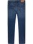 Erkek Marka Logolu Scanton Slim Fit Şık Görünüşlü Klasik 5 Cepli Günlük Kullanıma Uygun Mavi Denim Jeans DM0DM20187-1BK 3