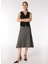 Normal Bel Antrasit Kadın Düz Diz Altı Etek FC4WL-ETK0723 2