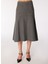 Normal Bel Antrasit Kadın Düz Diz Altı Etek FC4WL-ETK0723 3