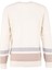 Bisiklet Yaka Basic Çizgili Ekru Erkek Kazak F4WM-KZK 2520 2
