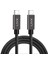 Force 100W Type-C To Type-C 50 cm USB 3.1 Gen2 10 Gbps 4k@60hz Hızlı Şarj Data ve Görüntü Aktarım Kablosu Örgülü 1