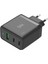 BX3P65G 65W Gan Qualcom 4.0 2*type-C & Usb-A 3 Portlu, MacBook Pro/air, iPad Air/pro, iPhone 15/14/14 Pro Max iPhone /13/13 Pro Max, Galaxy S24/S23/S22/S21 Uyumlu BX-3P65G 1