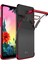 Lg K40S Kılıf Skyfall Transparent Clear Kırmızı 1