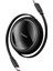 Free2 Draw Mini Makaralı Type-C To Type-C 100W Kablo 1m.-Siyah 1