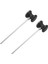 2 Davul Pedal Çırpıcı, Baş Metal Şaft, , Egzersiz, Davul Yedek Parçası Için Kaymaz Bas Perküsyon Çubukları (Yurt Dışından) 2