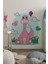 Pembe Sevimli Oturan Dinazor Dekoratif Bebek Çocuk Odası Duvar Dekorasyon Sticker 2