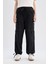 Kargo Jogger Yüksek Bel Bağcıklı Paça Bilek Boy Jean Yıkamalı Pantolon B9318AX24SP 1
