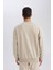 Oversize Geniş Kalıp Bisiklet Yaka Kalın Basic Düz Sweatshirt T5139AZ24AU 6