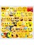 Renkli 50 adet emojili PVC sticker süs, çeşitli tasarımlar, eğlenceli ve kaliteli seçenekler 1