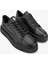 Erkek Deri Siyah Floter Sneakers & Spor Ayakkabı 352 21169 Erk Ayk SK24-25 Sıyah Fltr 2