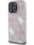 iPhone 16 Pro Max Kılıf Guess Orjinal Lisanslı Magsafe Şarj 4g Desenli Yazı Logolu Peony Pembe 2
