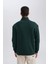 Comfort Regular Fit Rahat Kalıp Dik Yaka Fermuarlı Kalın Basic Düz Sweatshirt X7405AZ24AU 5