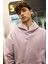 Oversize Geniş Kalıp Kapüşonlu Kanguru Cepli Basic Düz Sweatshirt A4331AX24AU 3