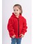 Unisex Kız Erkek Genç Çocuk Welsoft Peluş Kapüşonlu Cepli Ceket 2