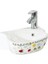 Çocuk Lavabo Beyaz Dekorlu 38CM 2