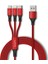S07 Alüminyum 3 In 1 Type-Microb, Type-C, Lightning 3A Örgülü Çoklu Şarj Kablosu 1