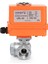 DN15-1/2" 24 V Dc Elektrikli Aktüatörlü Dişli Küresel Vana 3 Yollu T Port 2
