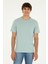 U.S. Polo Assn. 50294224-Vr048 Erkek Su Yeşili Basic T-Shirt 1