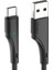 3m Tip C Şarj Kablosu Naylon Örgülü Usb&#39;den Tip C&#39;ye 3A Hızlı Şarj 480MBPS Iletim Kablosu - Siyah (Yurt Dışından) 1