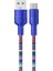 Kakusıga KSC-476 Jincai Serisi 1m 3.2A Usb&#39;den Type-C&#39;ye Hızlı Şarj Kablosu Renkli Tpe Cep Telefonları Veri Kablosu - Totem Desenli (Yurt Dışından) 1