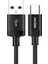 Kakusıga KSC-283 1m Fengchı Serisi 2.8A Usb-A - Tip-C Naylon Örgülü Tel Veri Kablosu - Siyah (Yurt Dışından) 1