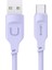 US-SJ568 Lithe Serisi 1,2 M Tip-C - USB 6A LED Göstergeli Hızlı Şarj Veri Aktarım Kablosu - Mor (Yurt Dışından) 1