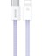 Wdc-21 1m Pd 27W Hızlı Şarj Veri Kablosu Usb-C - Yıldırım Naylon Örgülü Kablo - Mor (Yurt Dışından) 1