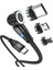 Hat Prınce 1m Manyetik Şarj Kablosu 3&#39;ü 1 Arada Pd 60W Type-C - 8-Pin / Type-C / Mikro USB LED Işıklı Veri Aktarım Kablosu - Siyah (Yurt Dışından) 1