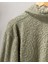 Bernay %100 Pamuk Jakarlı Unisex Şalyaka Bornoz - Haki - Natural Koleksiyon 2
