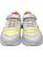 P-1424 Beyaz / Pembe Unısex Çocuk Cırtlı Sneakers Spor Ayakkabı 5