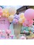 Zincir Balon Seti Makaron Yeşil-Pembe-Lila-Sarı 100 Adet + Balon Şeridi 4