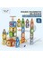 Learning Fun Manyetik Stem Oyuncak 91 Parça - Diamond Marble Run Set Magic Magnetic Blocks 1