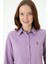 Kadın Lila Gömlek Basic 50271935-VR034 2
