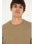 U.S. Polo Assn. 50294224-Vr027 Erkek Haki Basic T-Shirt 2