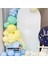 Balon Seti Makaron Mavi-Sarı-Beyaz-Yeşil 60 Lı Balon Zinciri Seti 4