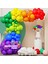 Balon Seti Mor-Mavi-Fıstık Yeşili-Yeşil-Turuncu-Kırmızı-Sarı 100 Lü Balon Zinciri Seti 1
