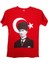 Çocuk Kalpaklı Ay Yıldızlı Atatürk Tişörtü Pamuklu Unisex Model 7-8 Yaş 1