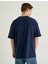 Oversize Tişört Slogan Baskılı Kısa Kollu Bisiklet Yaka 4