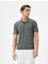 Polo Yaka Ince Triko Tişört Slim Fit Kısa Kollu Kırçıllı 3