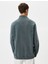 Yıkamalı Sweatshirt Dik Yaka Düğme Detaylı Pamuklu 4
