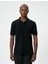 Yakalı Tişört Düğmeli Slim Fit Kısa Kollu 3